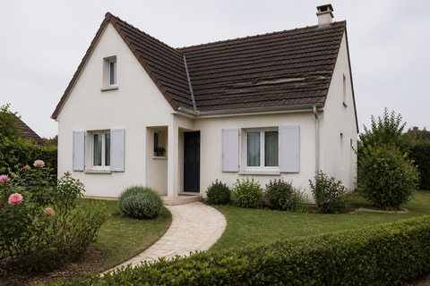 Maison fictive représentant un bien ou un lieu de vie